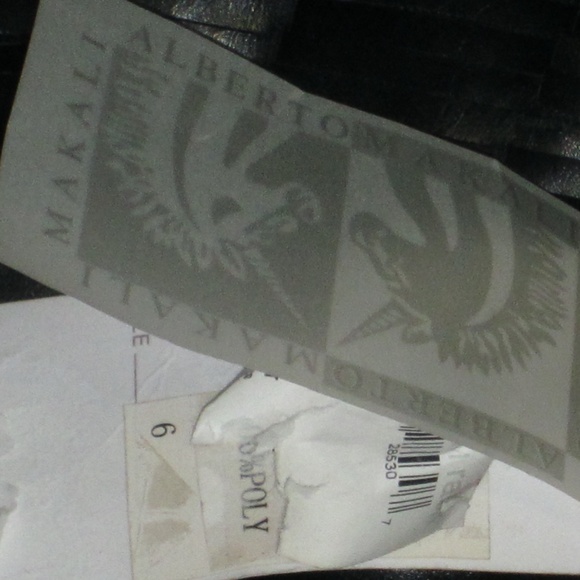 Black Fringed Leather Minidress or Long Shirt - Picture 4 of 4